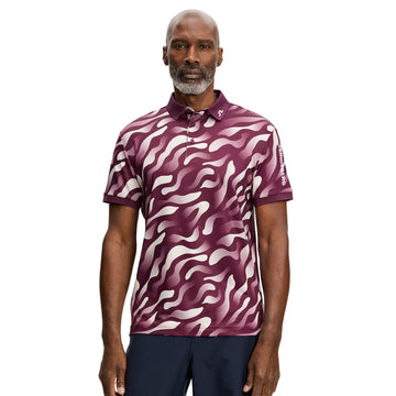 J.Lindeberg Golf Tour Tech Print Polo Shirt