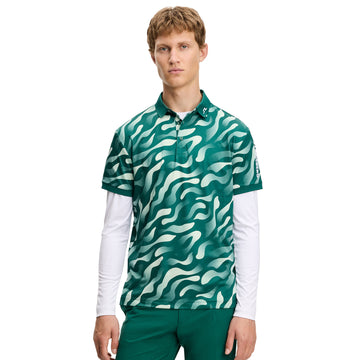 J.Lindeberg Golf Tour Tech Print Polo Shirt