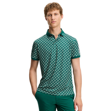 J.Lindeberg Golf Tour Tech Print Polo Shirt