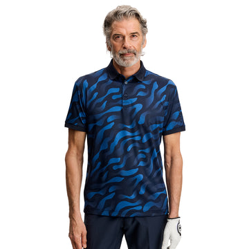 J.Lindeberg Golf Tour Tech Print Polo Shirt