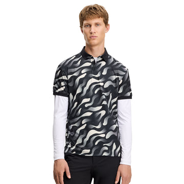 J.Lindeberg Golf Tour Tech Print Polo Shirt