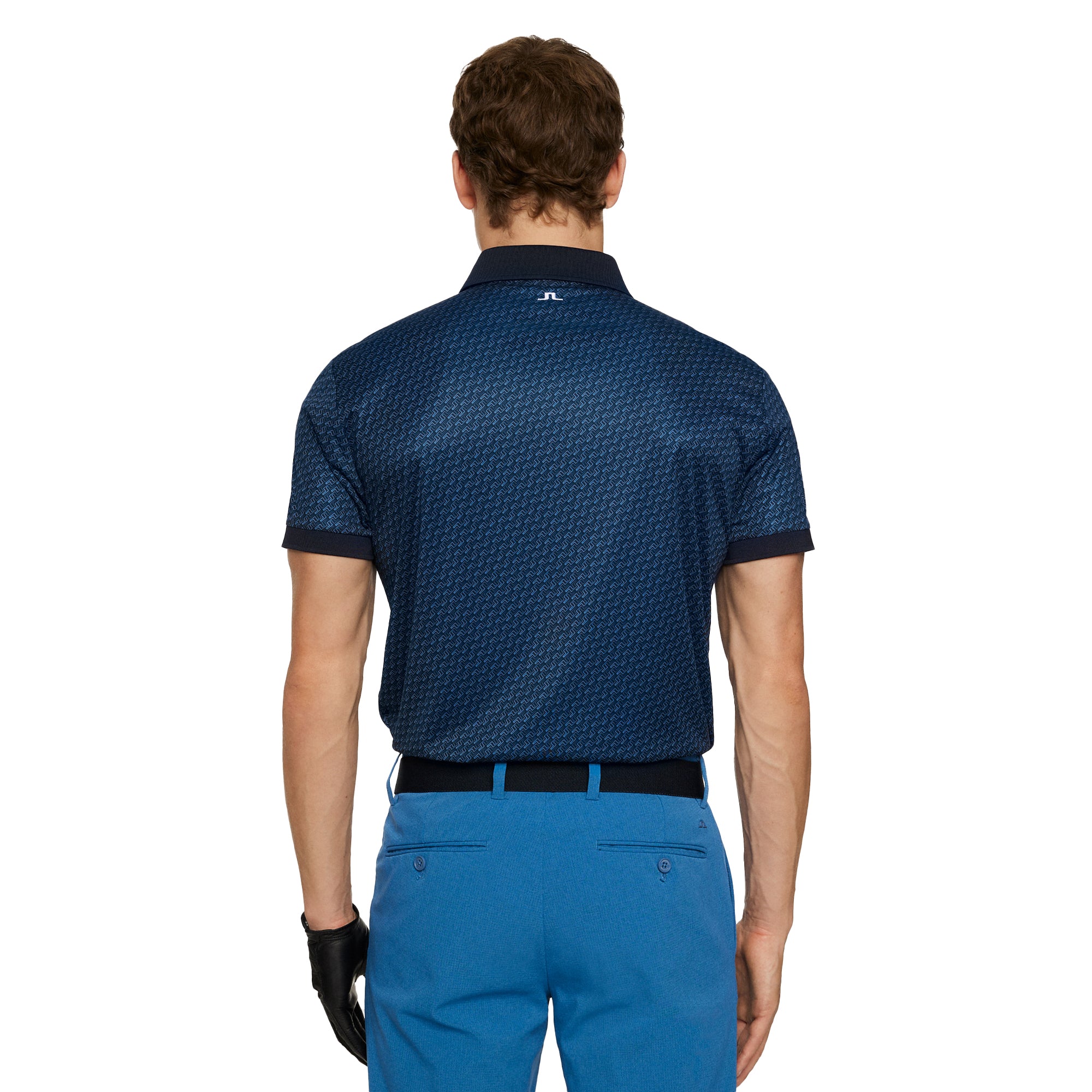 J.Lindeberg Golf Tour Tech Print Polo Shirt SH25