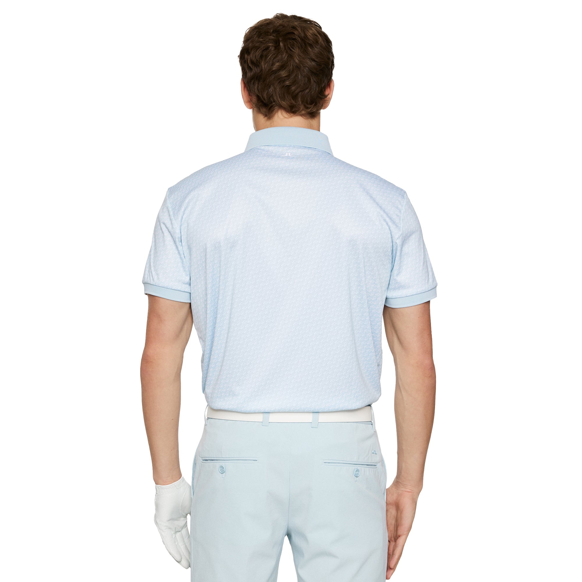 J.Lindeberg Golf Tour Tech Print Polo Shirt SH25