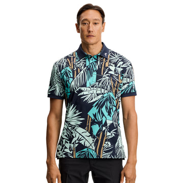 J.Lindeberg Golf Tour Tech Print Polo Shirt