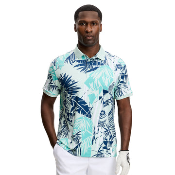 J.Lindeberg Golf Tour Tech Print Polo Shirt