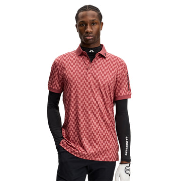 J.Lindeberg Golf Tour Tech Print Polo Shirt