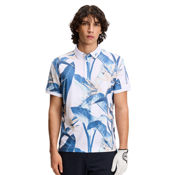 J.Lindeberg Golf Tour Tech Print Polo Shirt
