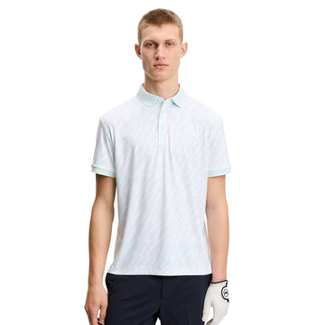 J.Lindeberg Golf Tour Tech Print Polo Shirt