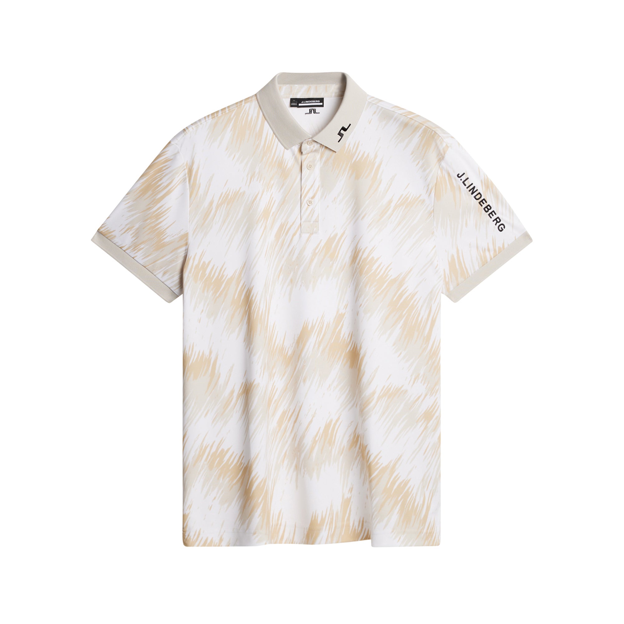 J.Lindeberg Golf Tour Tech Print Polo Shirt SH25