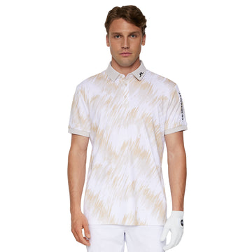 J.Lindeberg Golf Tour Tech Print Polo Shirt SH25