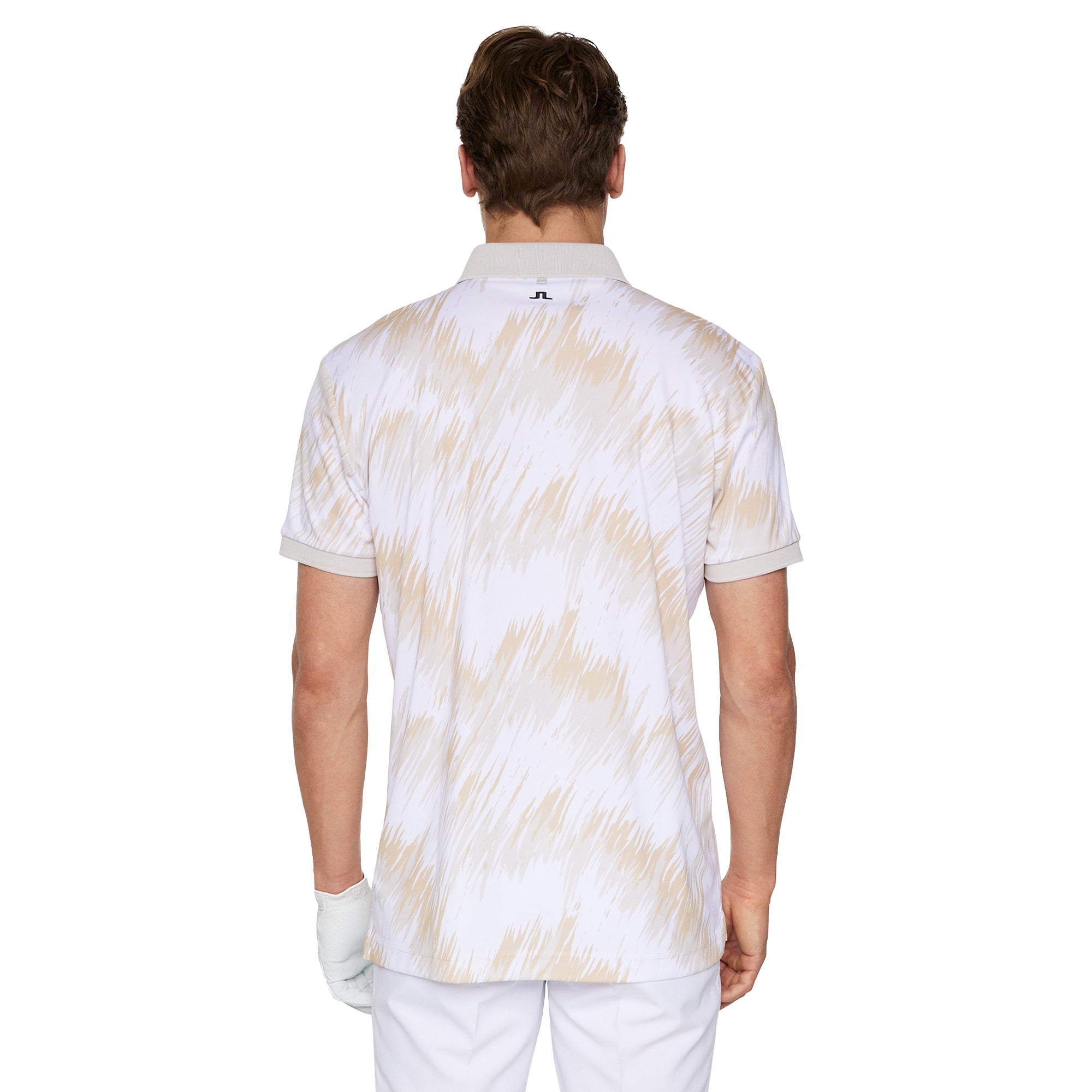 J.Lindeberg Golf Tour Tech Print Polo Shirt SH25