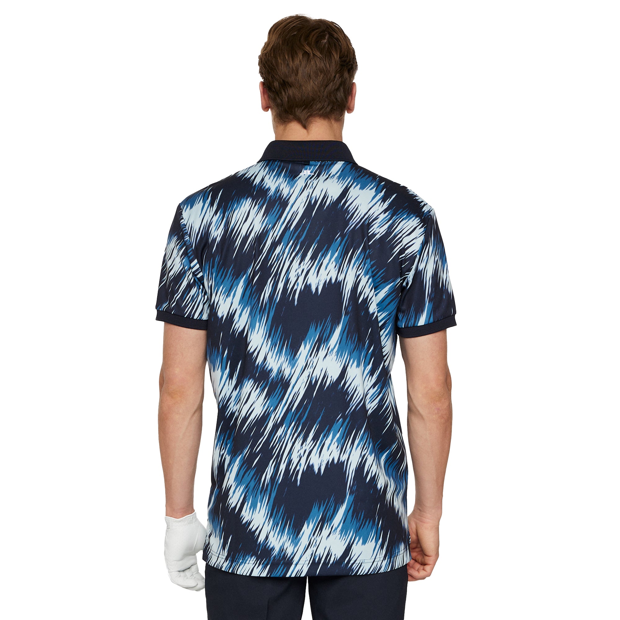 J.Lindeberg Golf Tour Tech Print Polo Shirt SH25