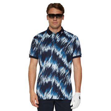 J.Lindeberg Golf Tour Tech Print Polo Shirt SH25