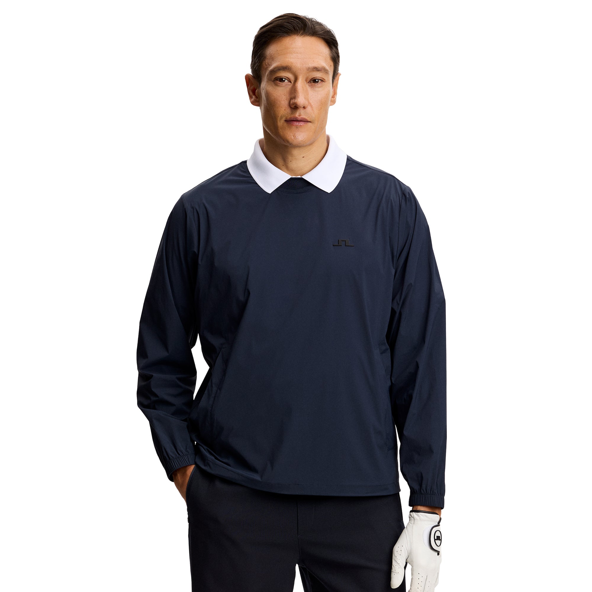 J.Lindeberg Golf Ulf Crewneck Windbreaker SS26 - Brindle U144