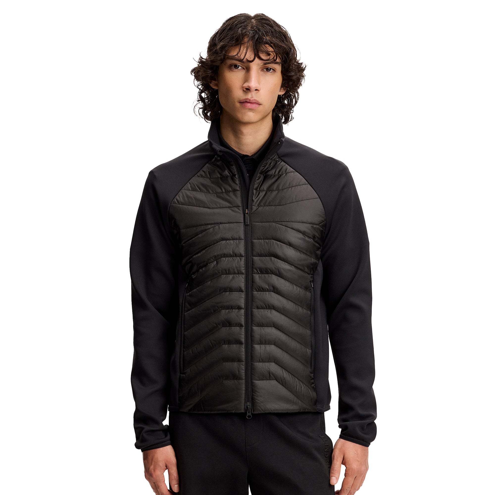 J.Lindeberg Golf Heyden Quilt Hybrid Jacket SS26 - Brindle U144