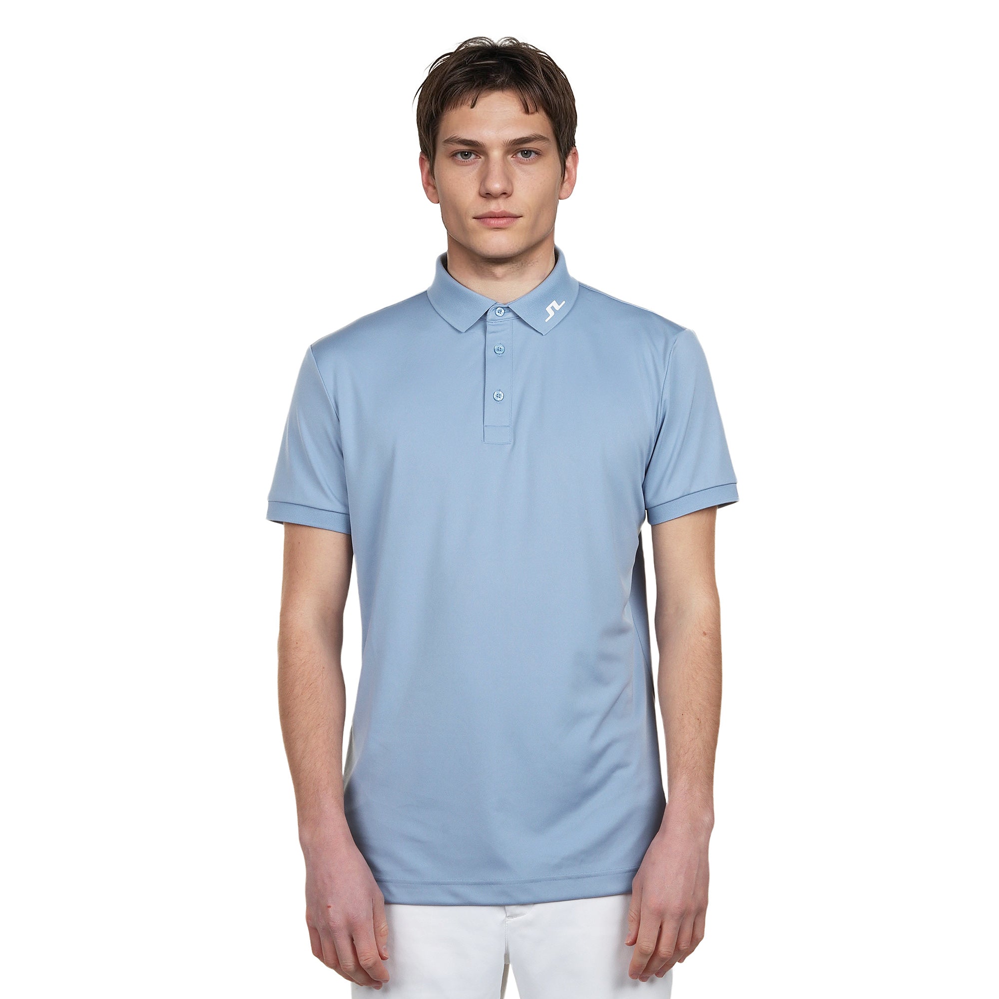 J.Lindeberg Golf KV Polo Shirt SS25 Rain Washed O539