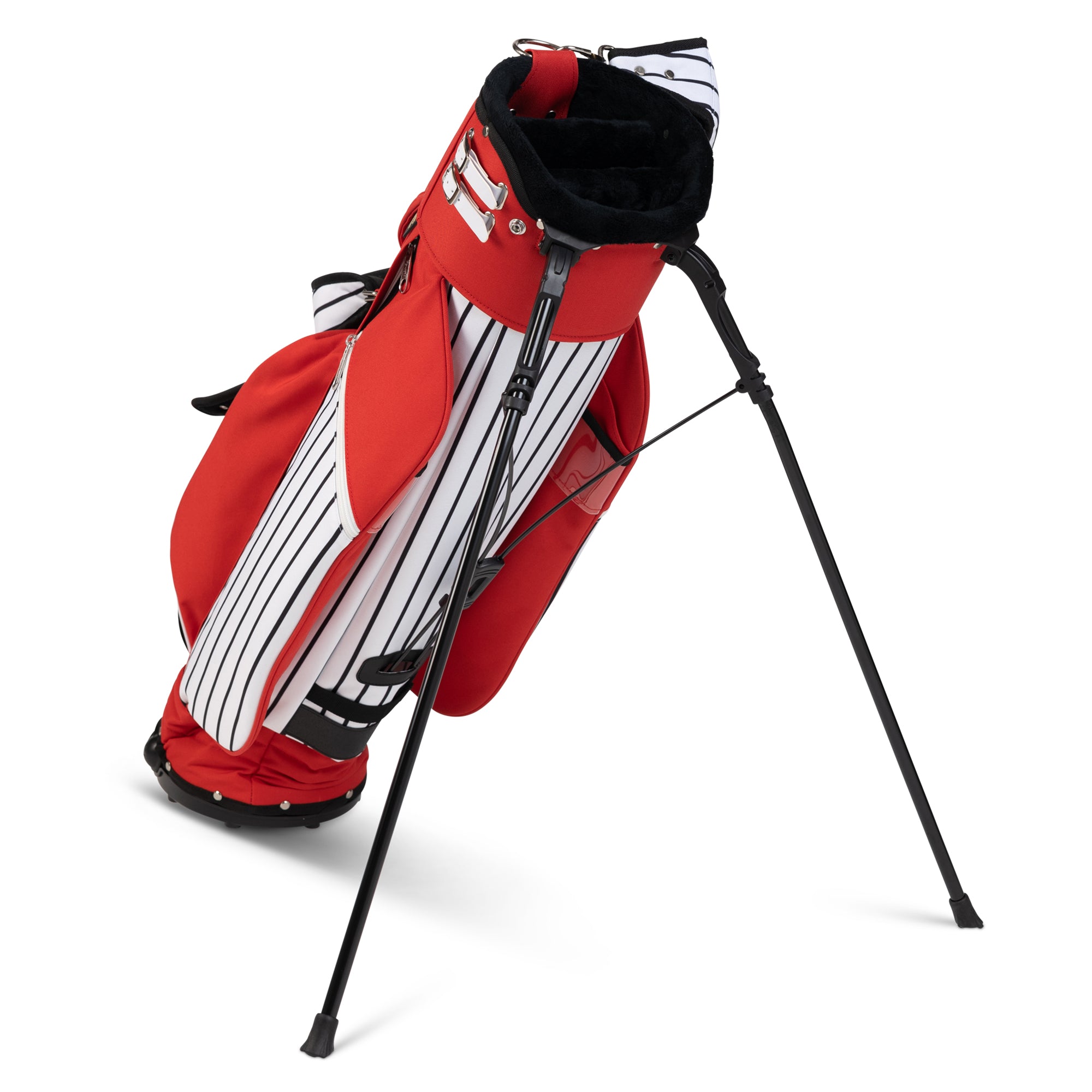 Jones Classic Stand Golf Bag Red Pinstripe 