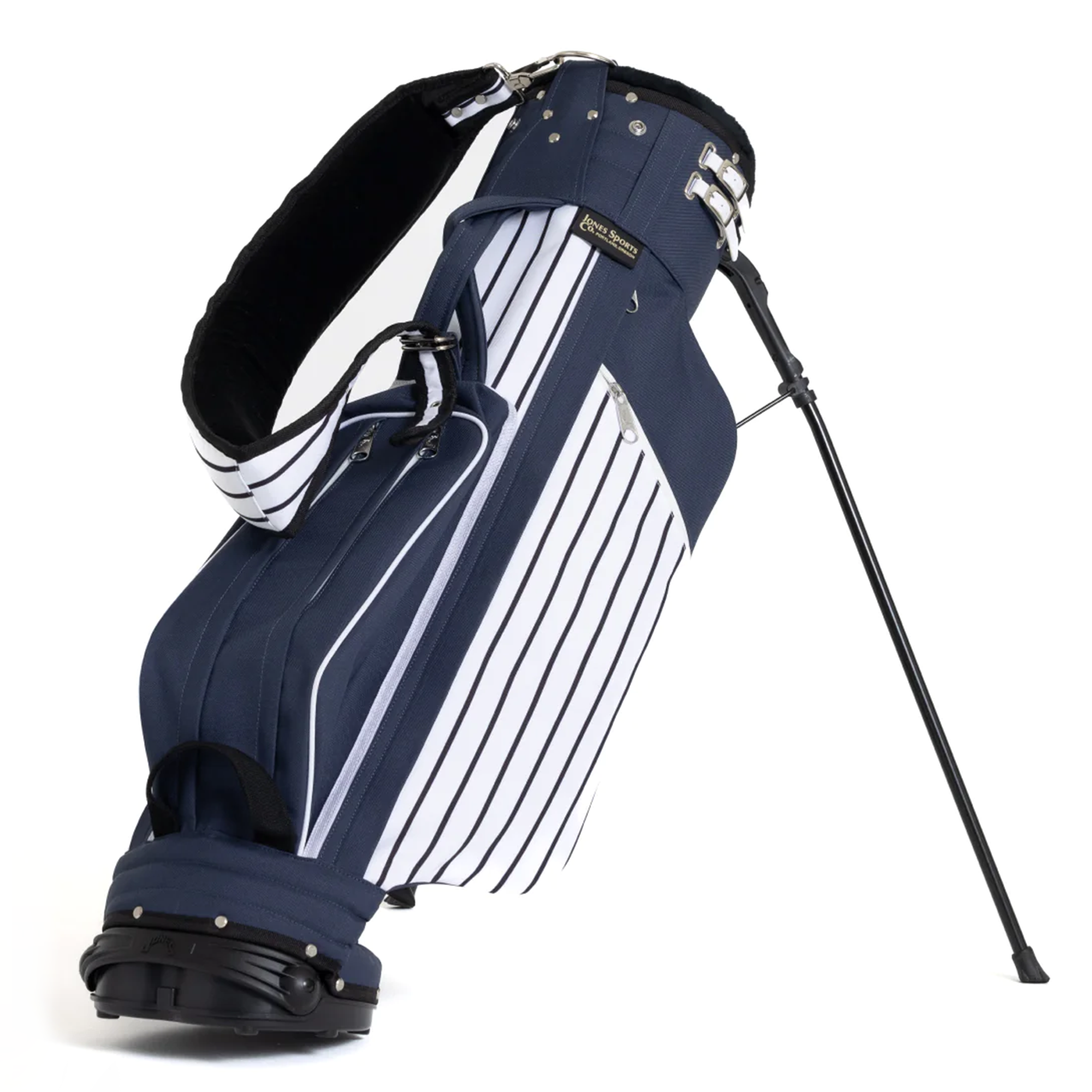 jones-classic-stand-golf-bag-cs305-navy-pinstripe