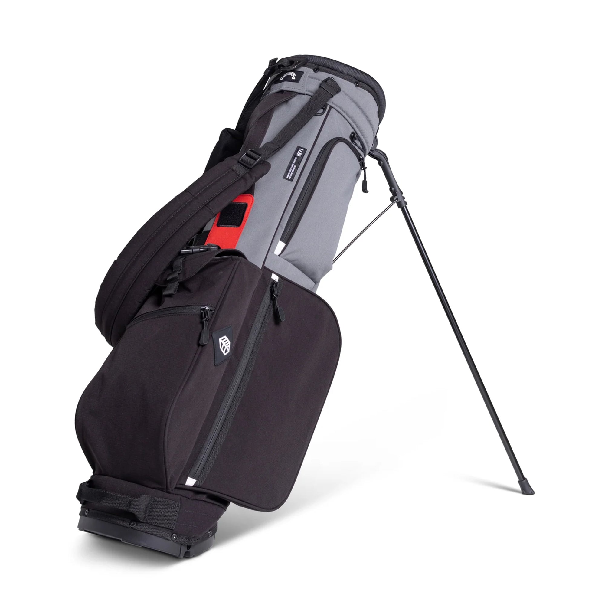 Jones Rover R Stand Golf Bag - RNS109 - Charcoal Black Red
