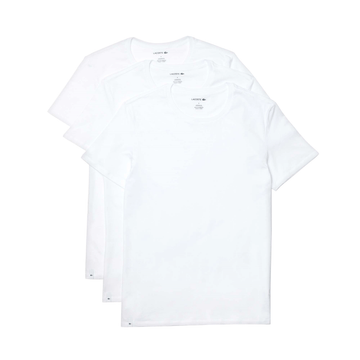Lacoste Basic Cotton Tee Shirt - 3 Pack White 001