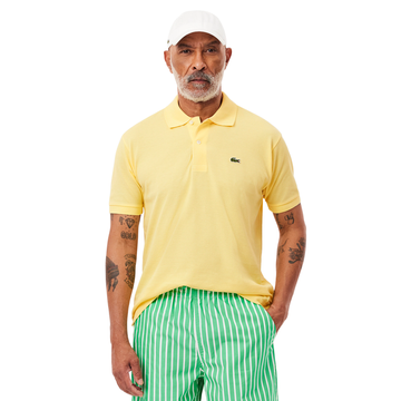 Lacoste Classic Pique Polo Shirt Pastel Yellow 107