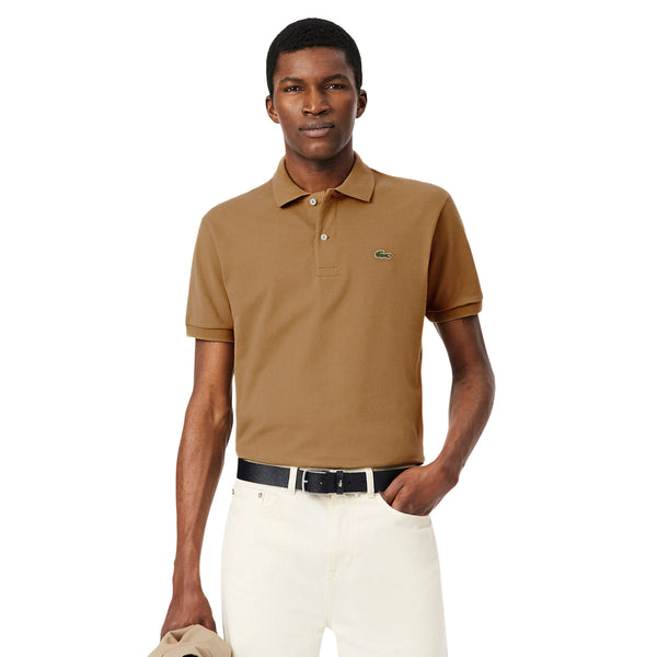 Lacoste Classic Pique Golf Polo Shirt - Brown SIX - L1212-SIX