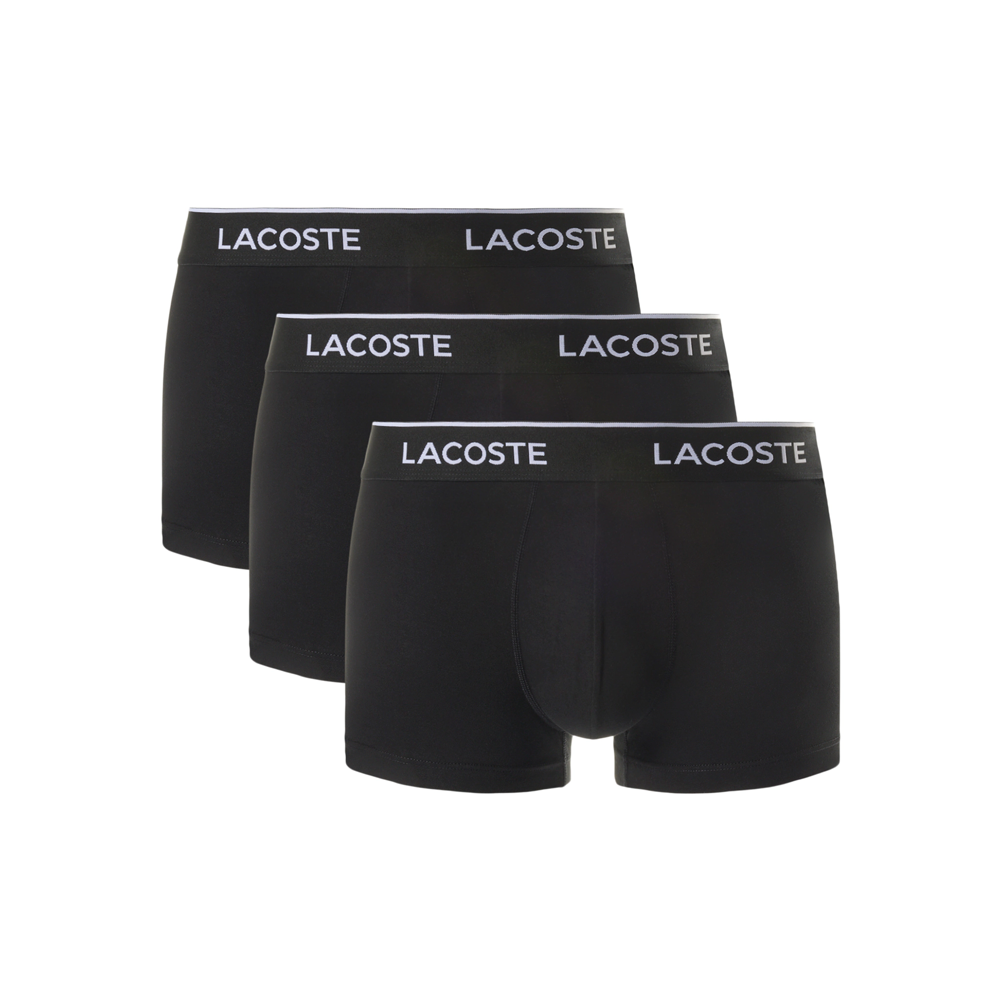Lacoste Cotton Stretch Trunk 3-Pack Black 031