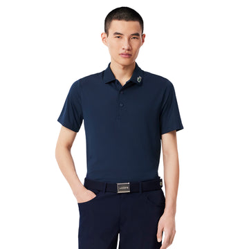 Lacoste Golf Crocodile Collar Polo Shirt Navy 166