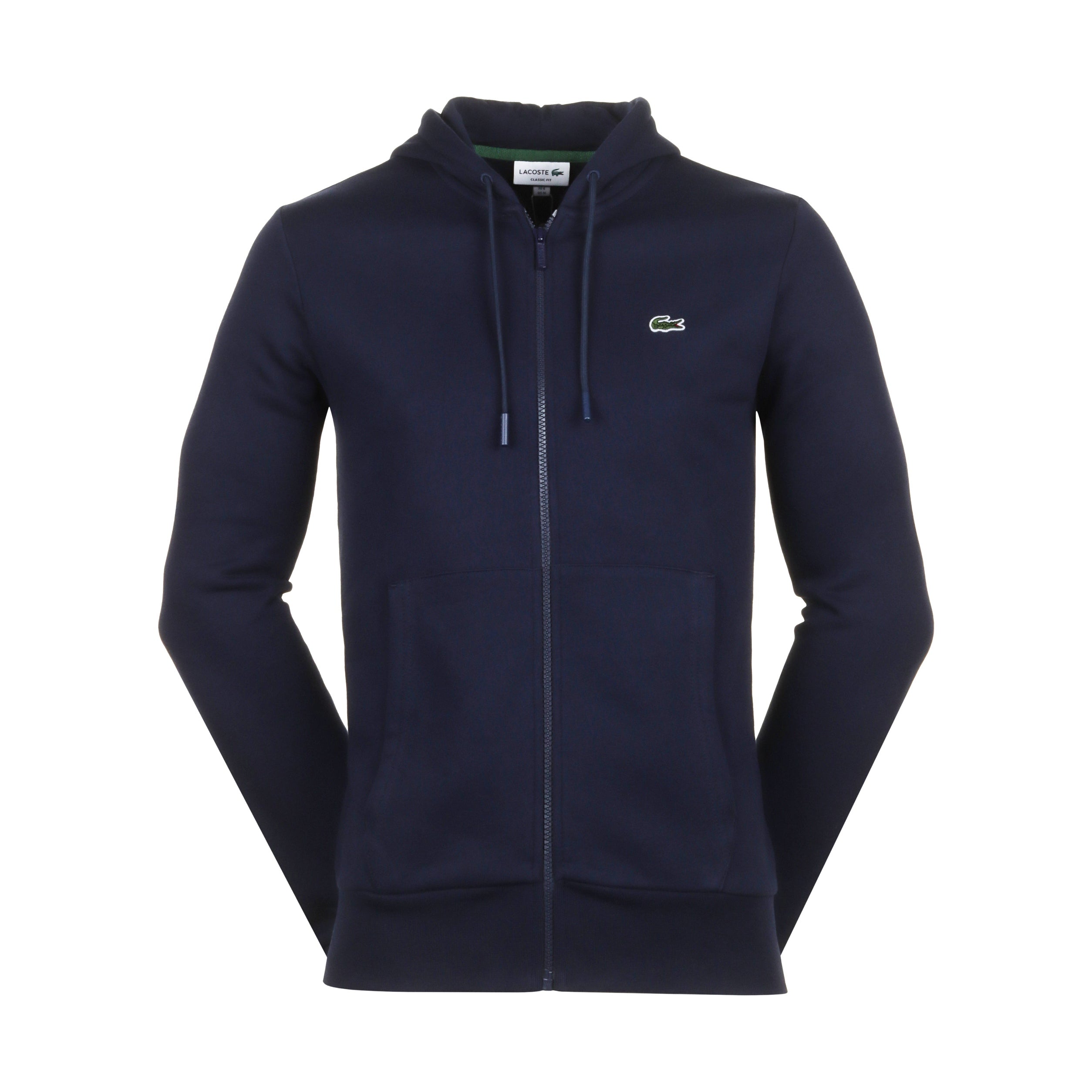 Lacoste full zip fleece hoodie shop