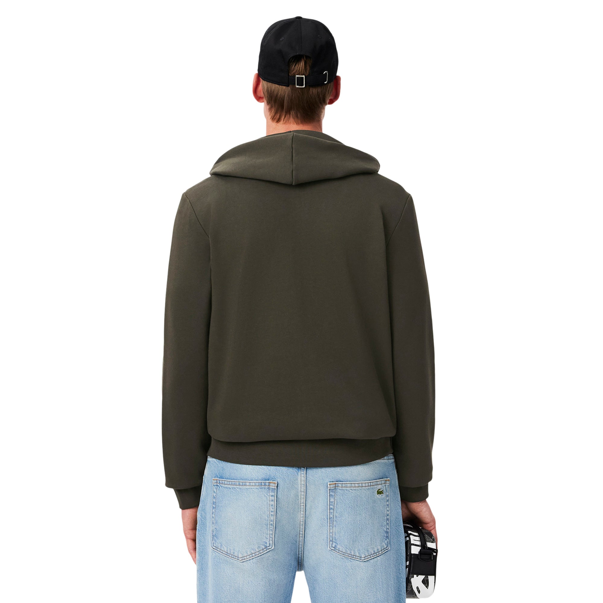 Lacoste Full Zip Fleece Hoodie Sapwood L7A