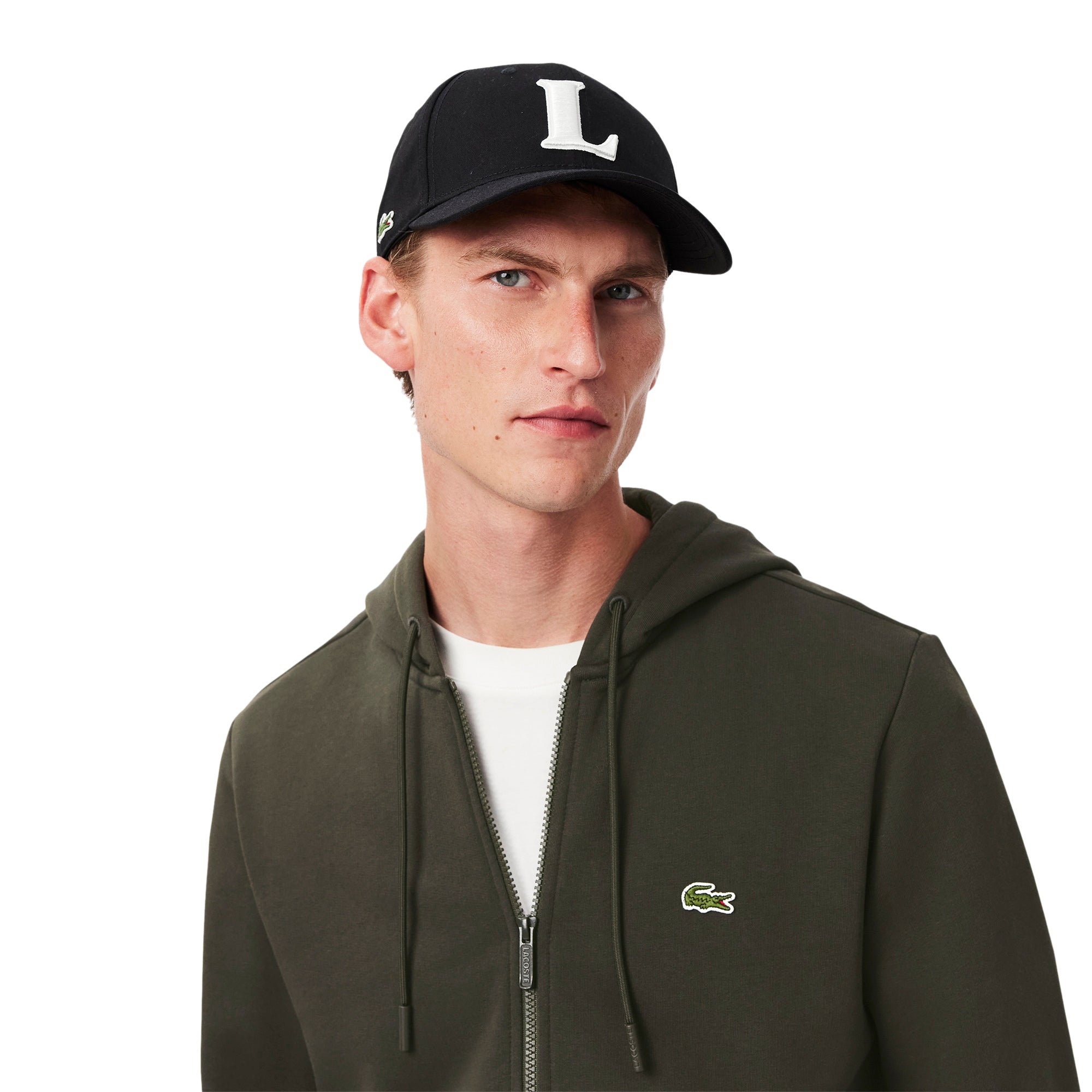 Lacoste Full Zip Fleece Hoodie Sapwood L7A