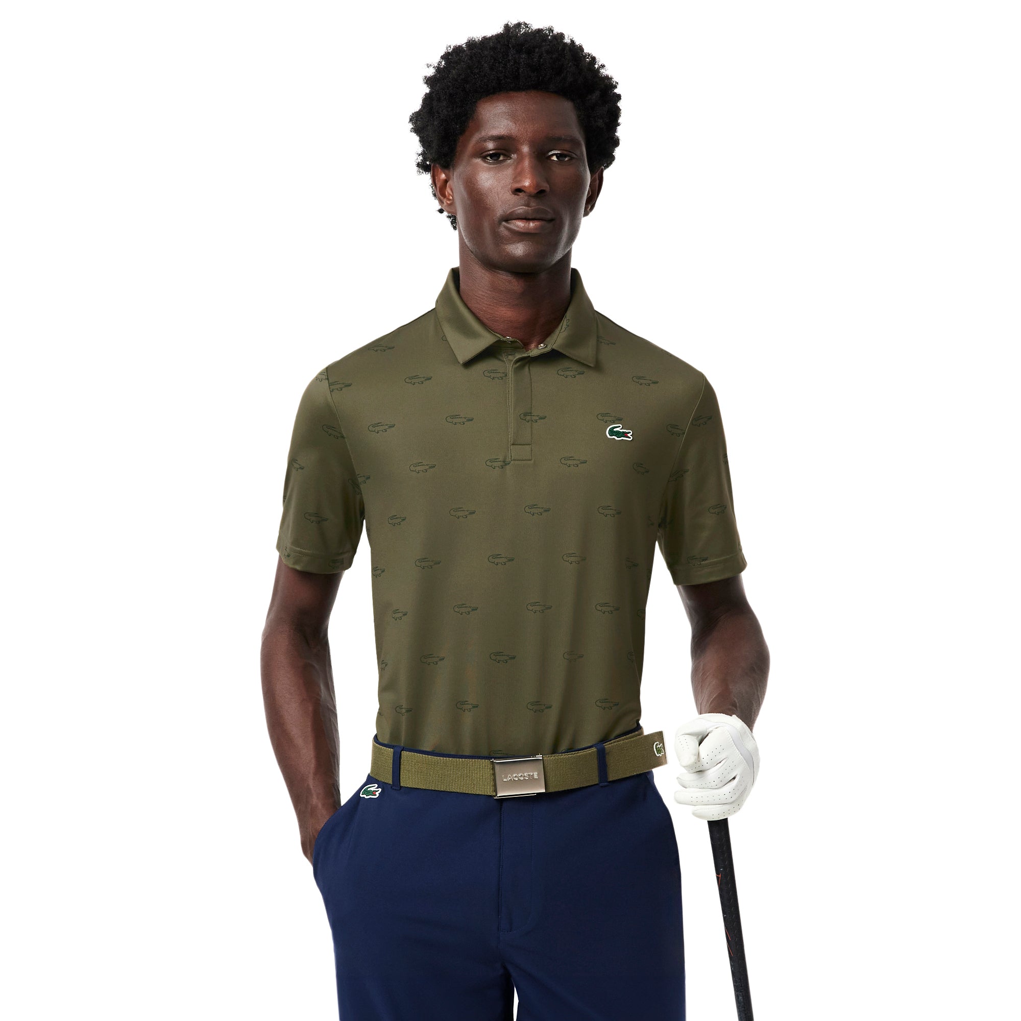 Lacoste Golf All Over Printed Polo Shirt