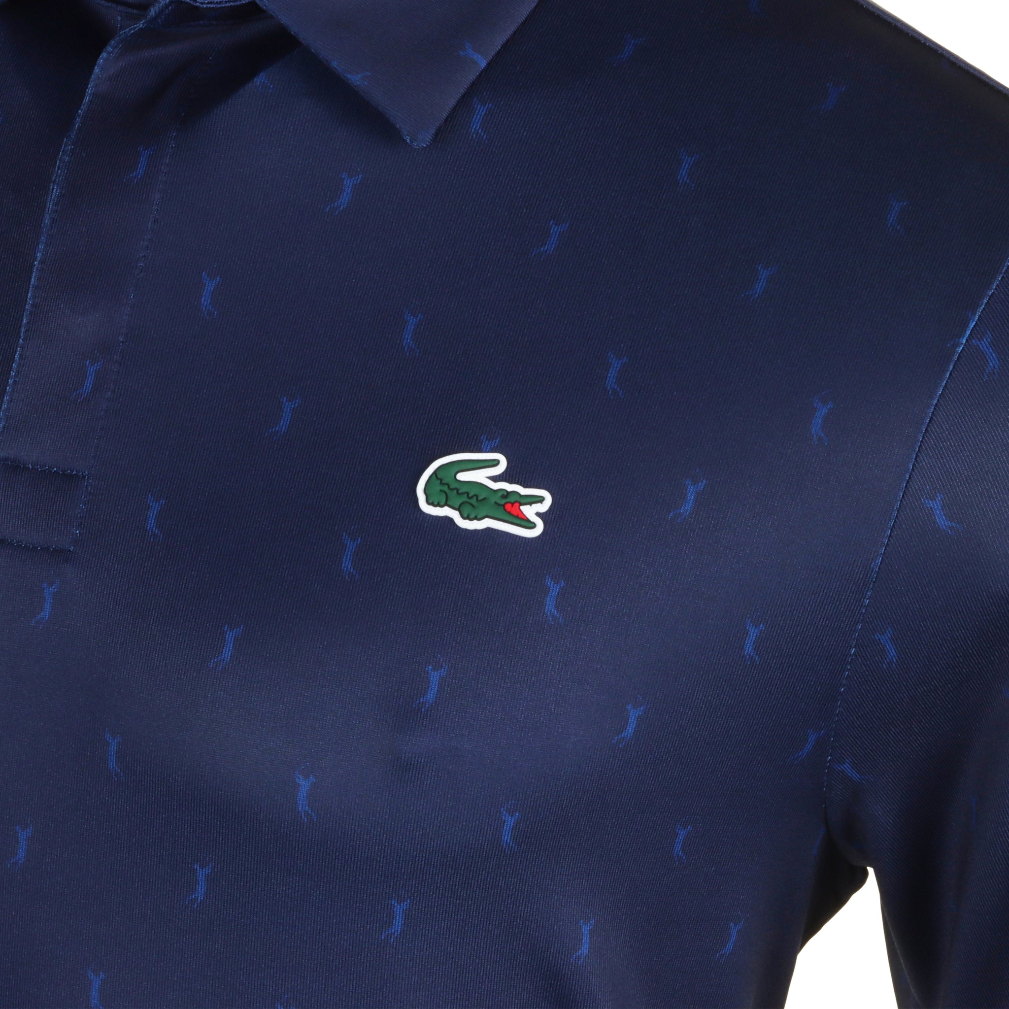 Lacoste Golf All Over Printed Polo Shirt Navy/Blue FMP