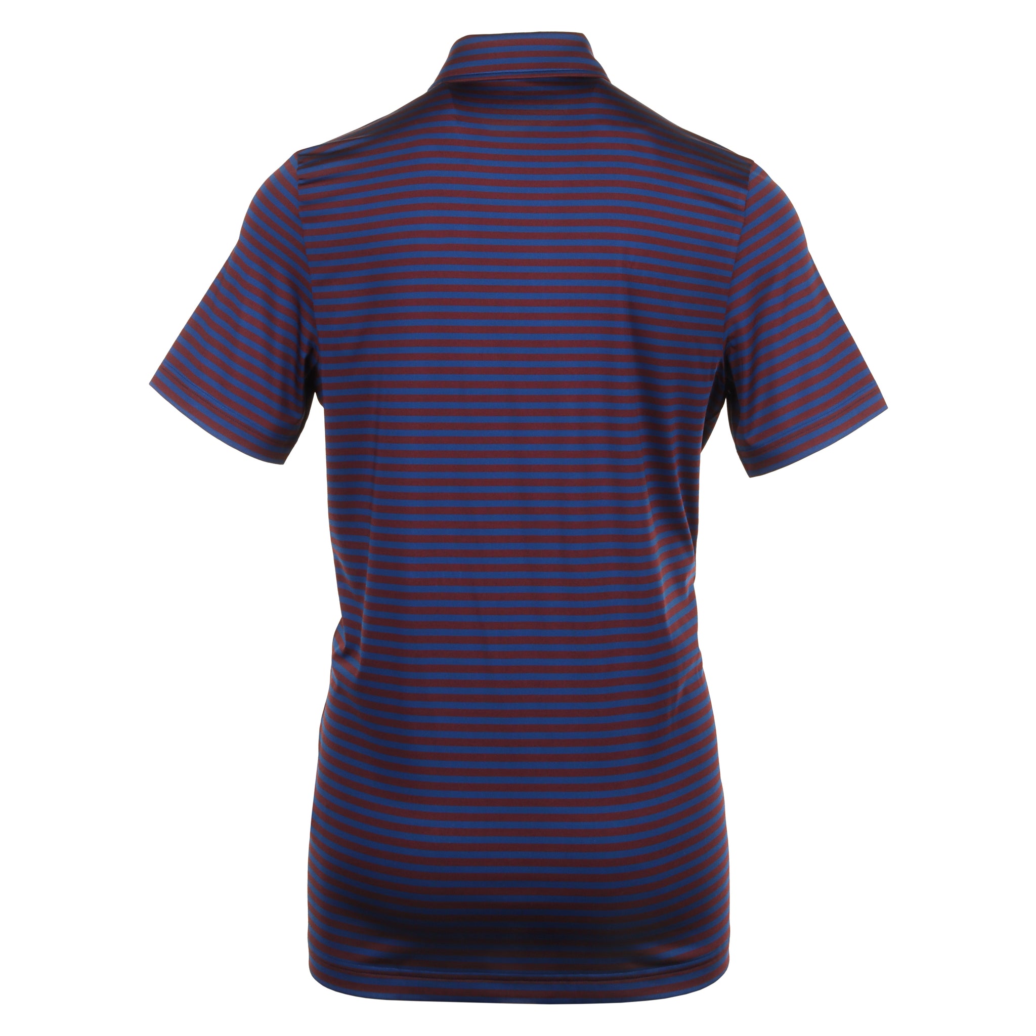 Lacoste Golf All Over Stripe Polo Shirt Navy/Expresso I9F