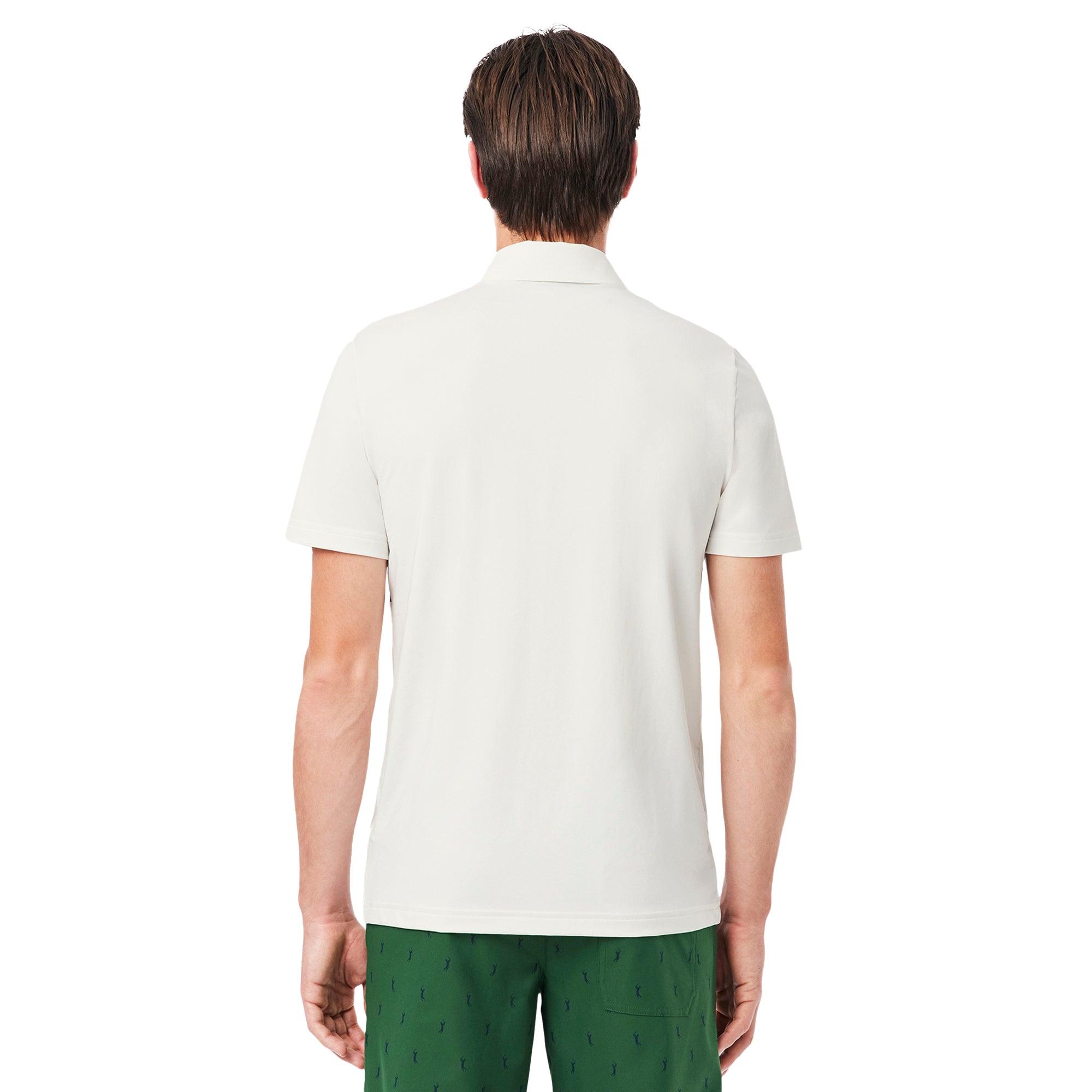 Lacoste Golf Colour Block Polo Shirt White/Green/Blue DIZ