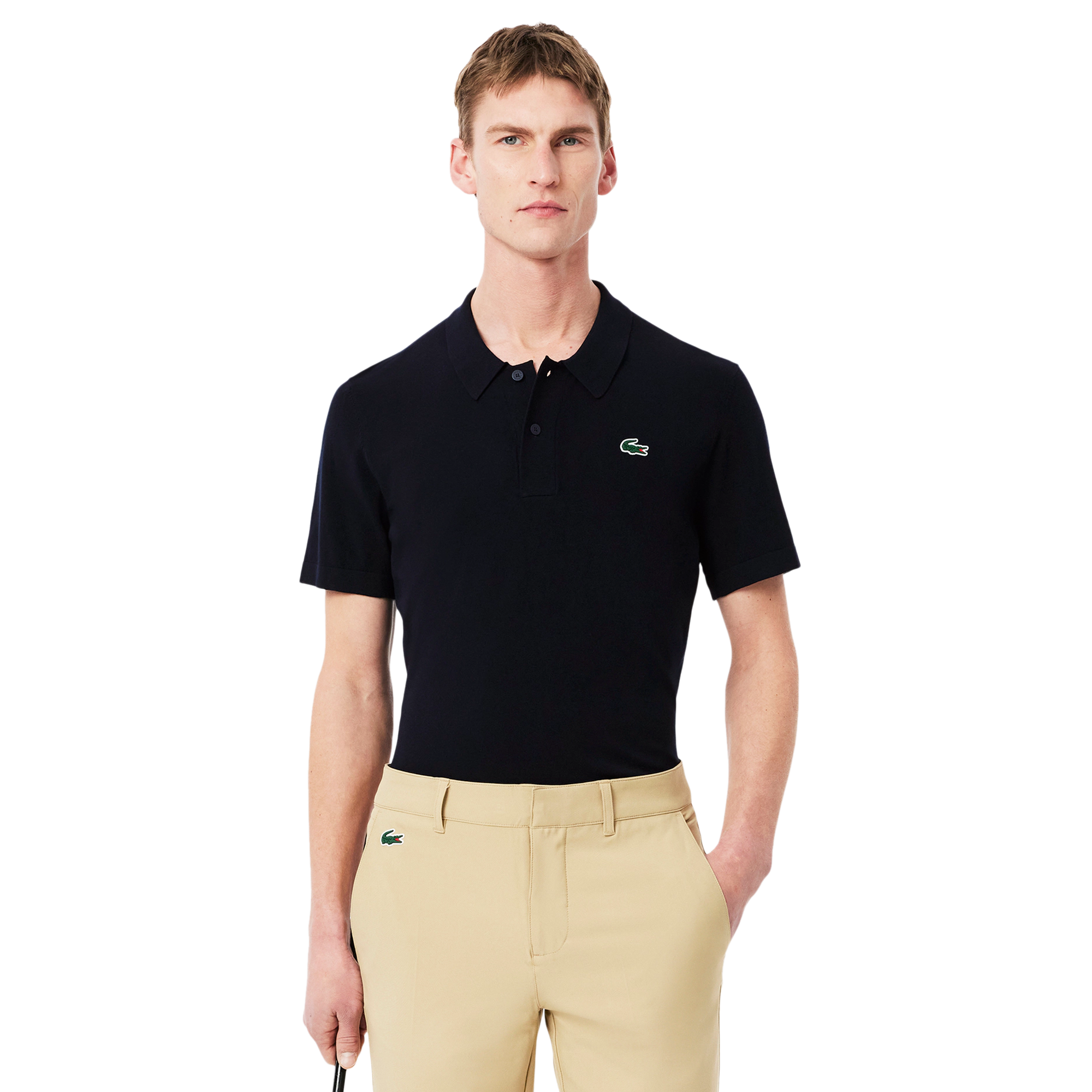 Lacoste Golf Short Sleeved Polo Sweater Navy 166