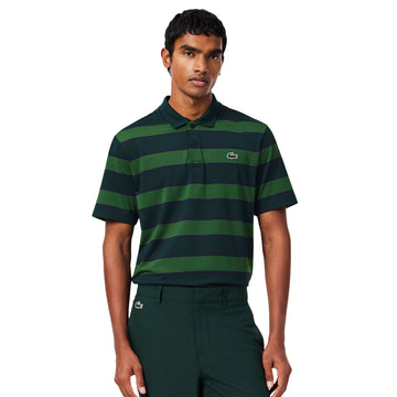 Lacoste Golf Striped Ultra Dry Polo Shirt