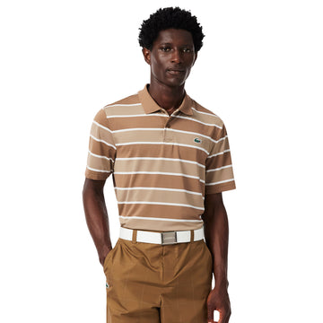 Lacoste Golf Striped Ultra Dry Polo Shirt