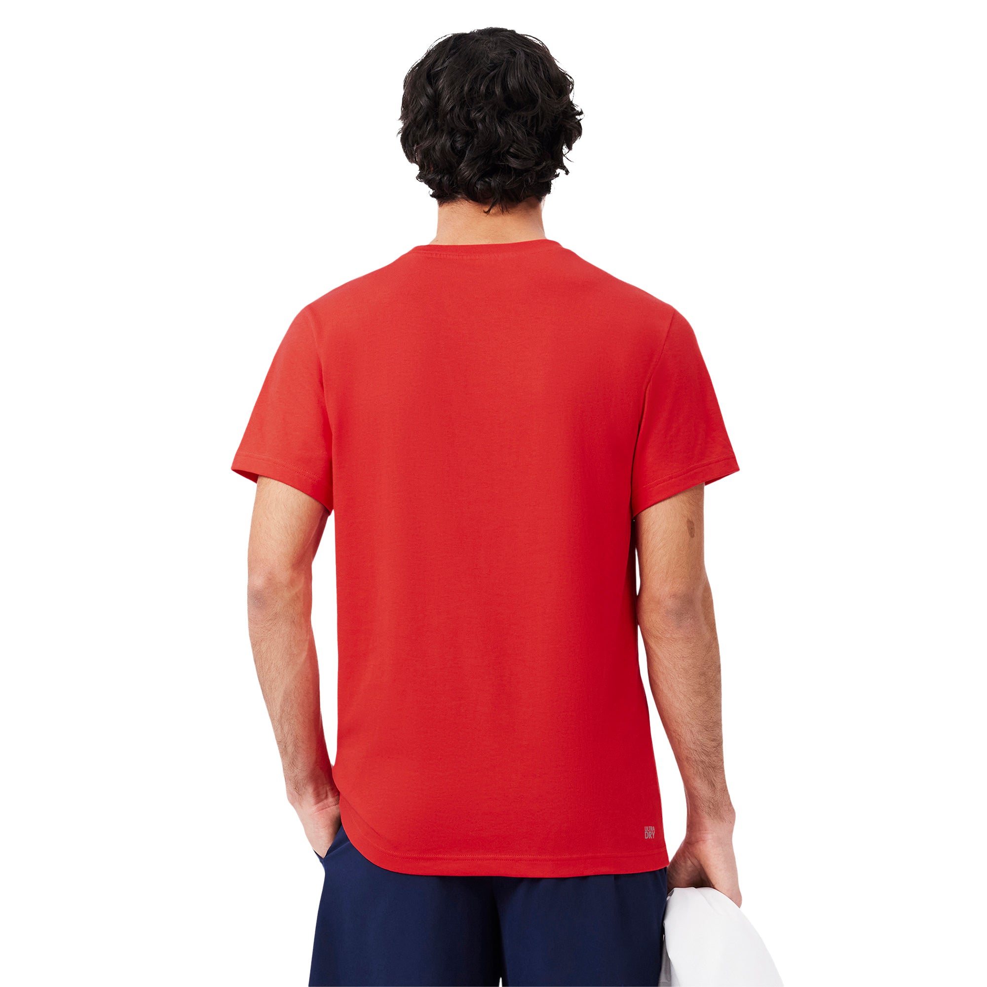 Lacoste Large Croc Print Tee Shirt Red/White A3f