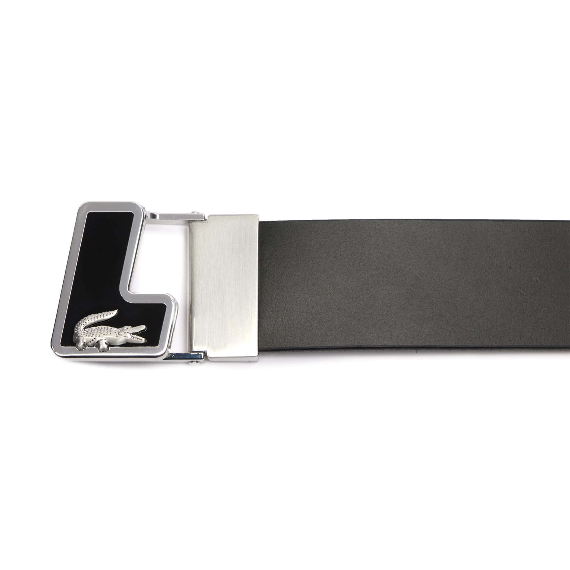 Lacoste Leather Logo Belt Black 000