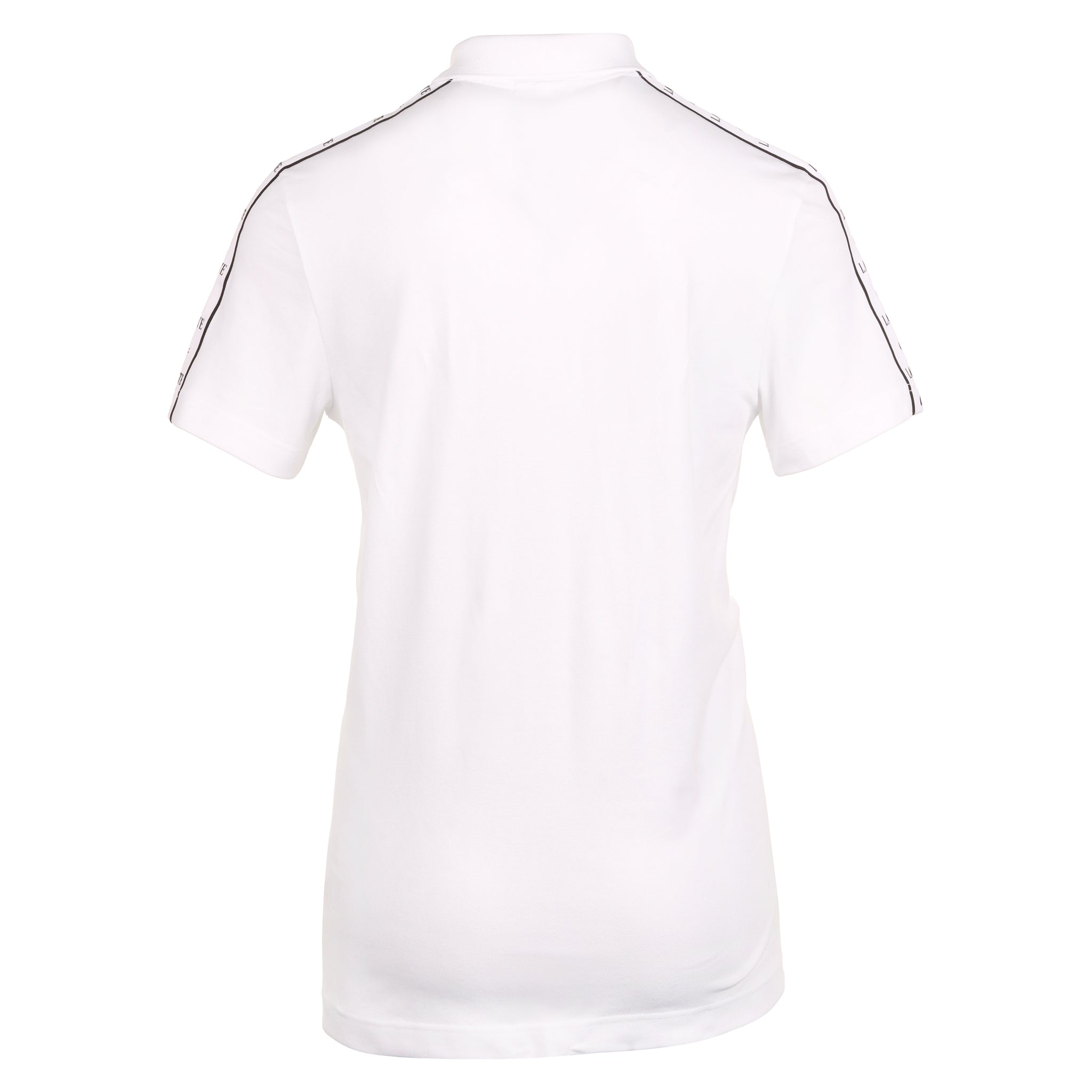 Lacoste Logo Stripe Pique Polo Shirt SS24 White 001 