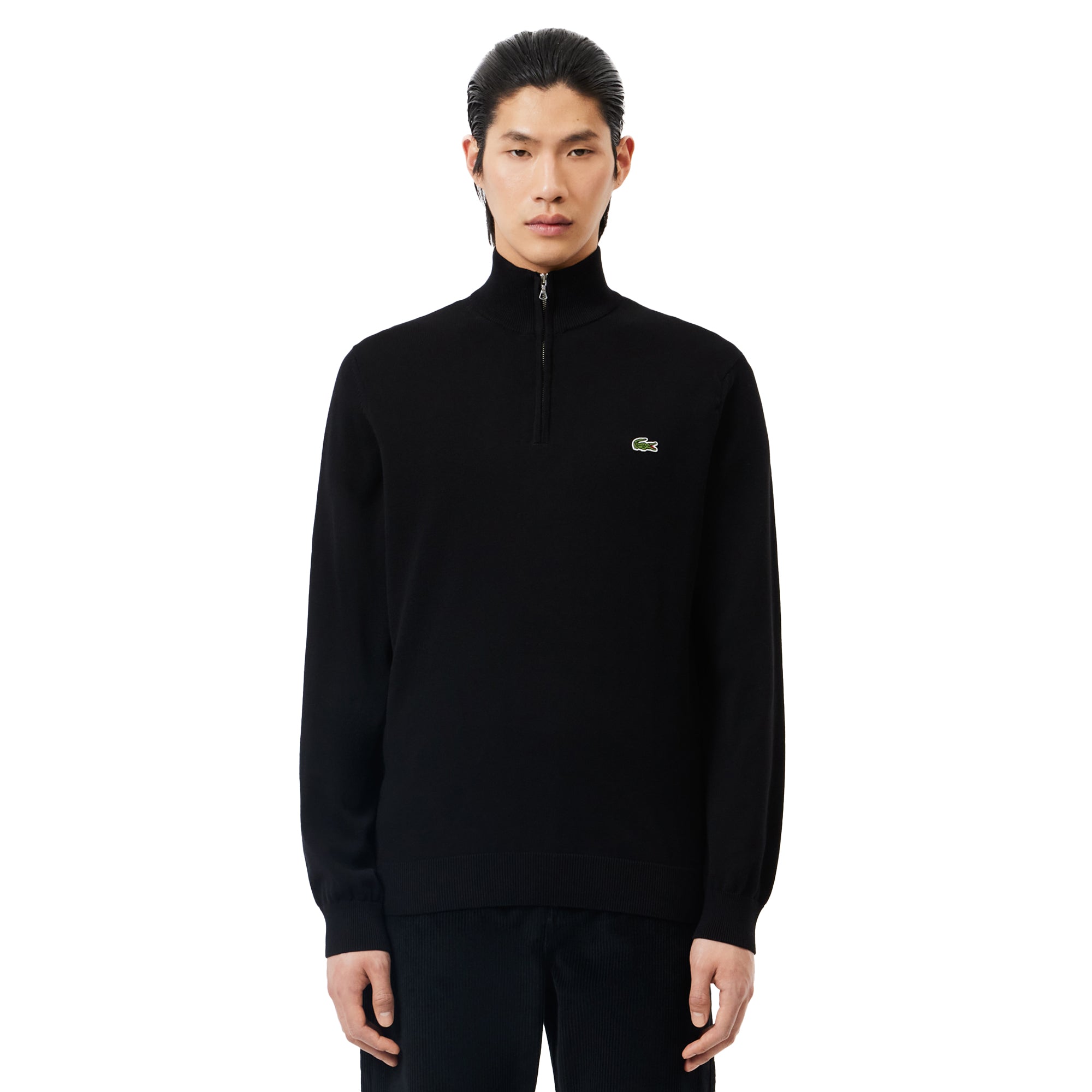 Lacoste Organic Cotton 1/4 Zip - Navy 166 - AH1980-166 - Function18
