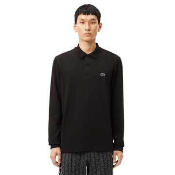 Lacoste Organic Cotton Stretch Long Sleeve Polo Shirt Black 031