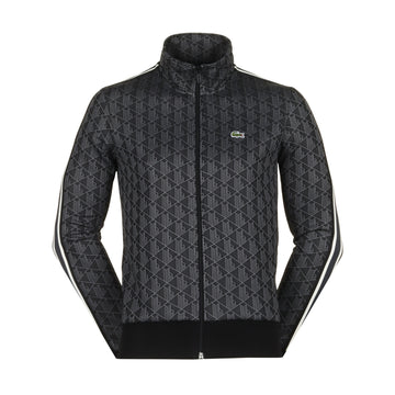 Lacoste Paris Jacquard Monogram Full Zip Black/Graphite 4PC