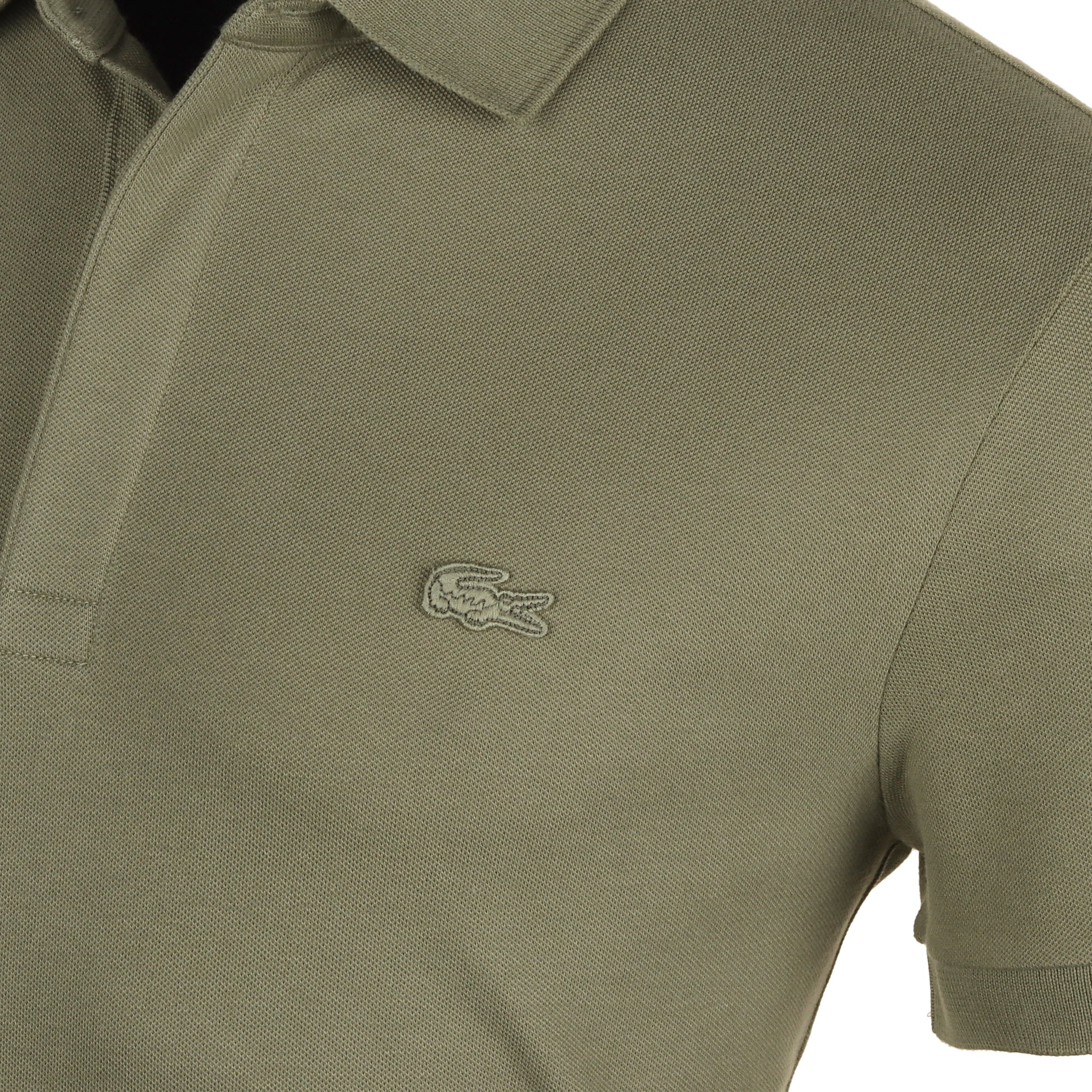 Lacoste Paris Pique Polo Shirt Khaki BMY