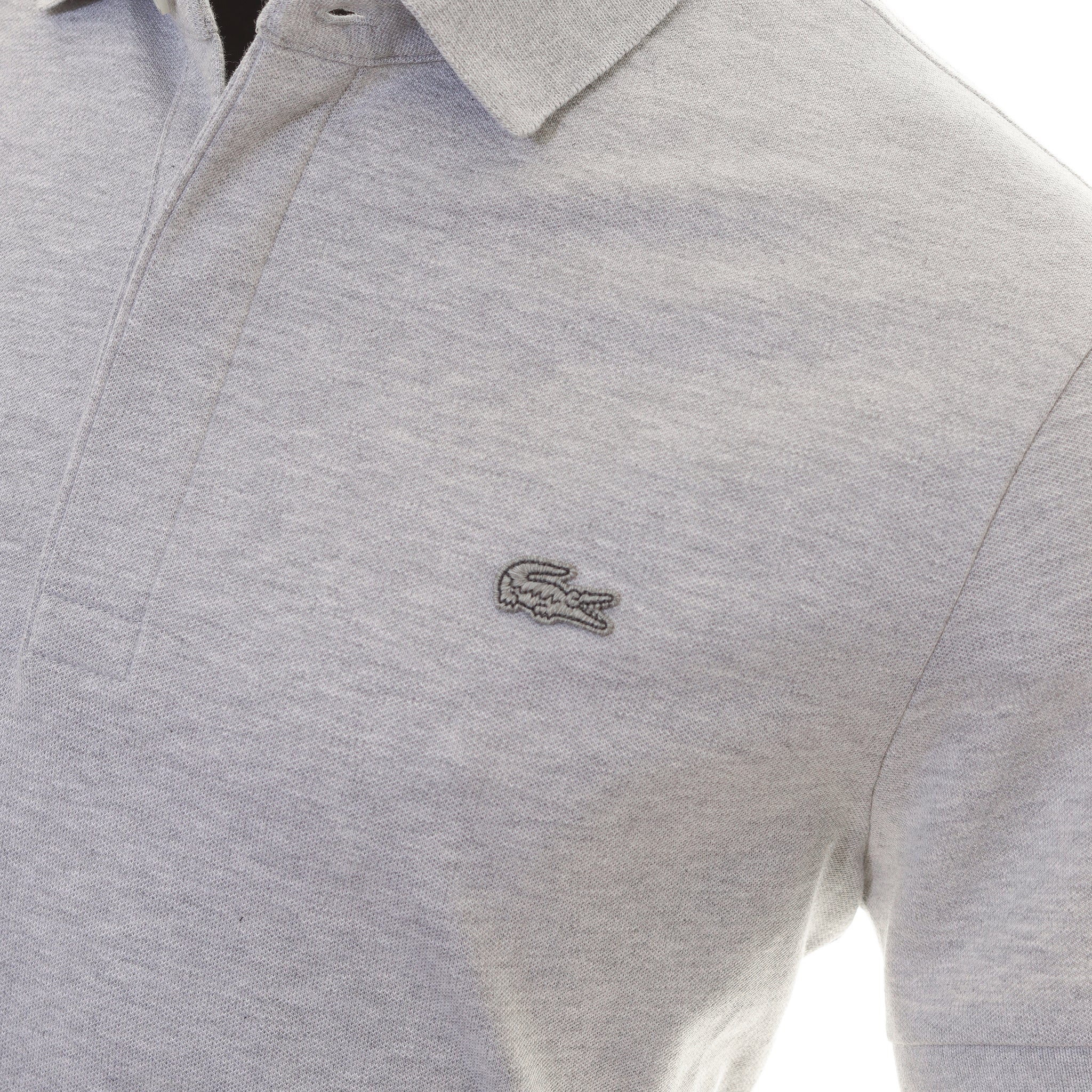 Lacoste Paris Pique Polo Shirt Grey Chine CCA