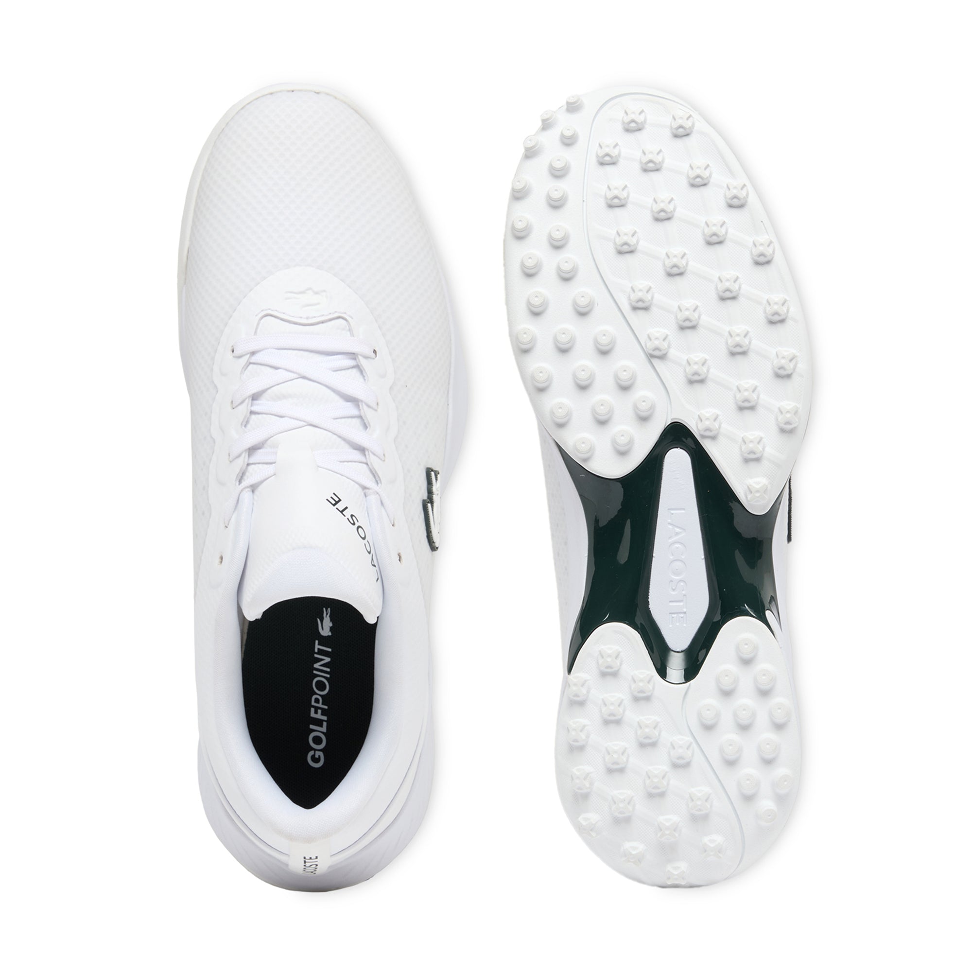Lacoste Point Golf Shoes - White/Dark Green 1R5- 51SMA0027-1R5