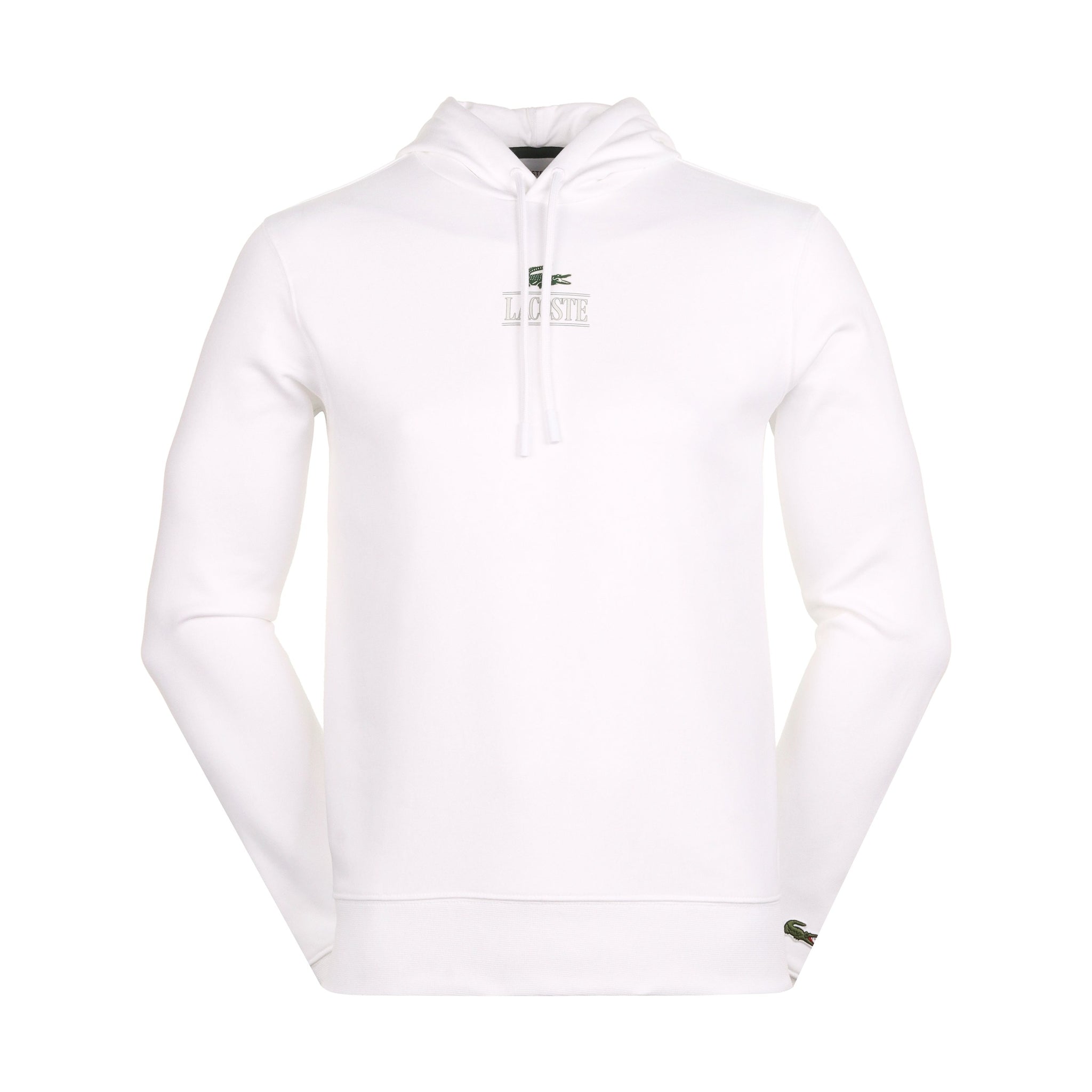 Lacoste Print Hooded Sweater White 001