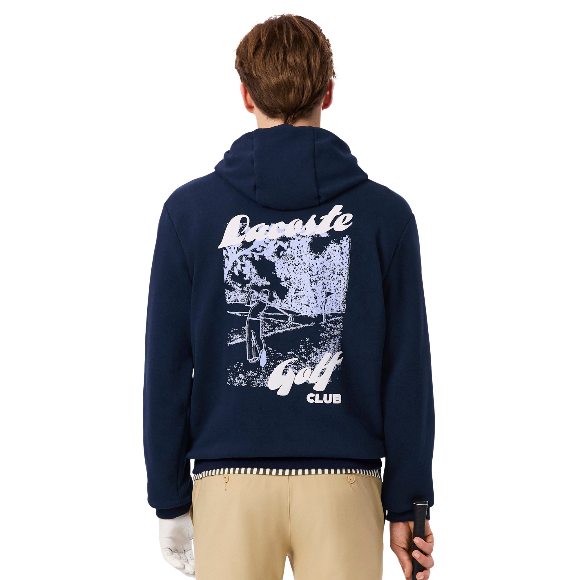 Lacoste Printed Fleece Golf Hoodie