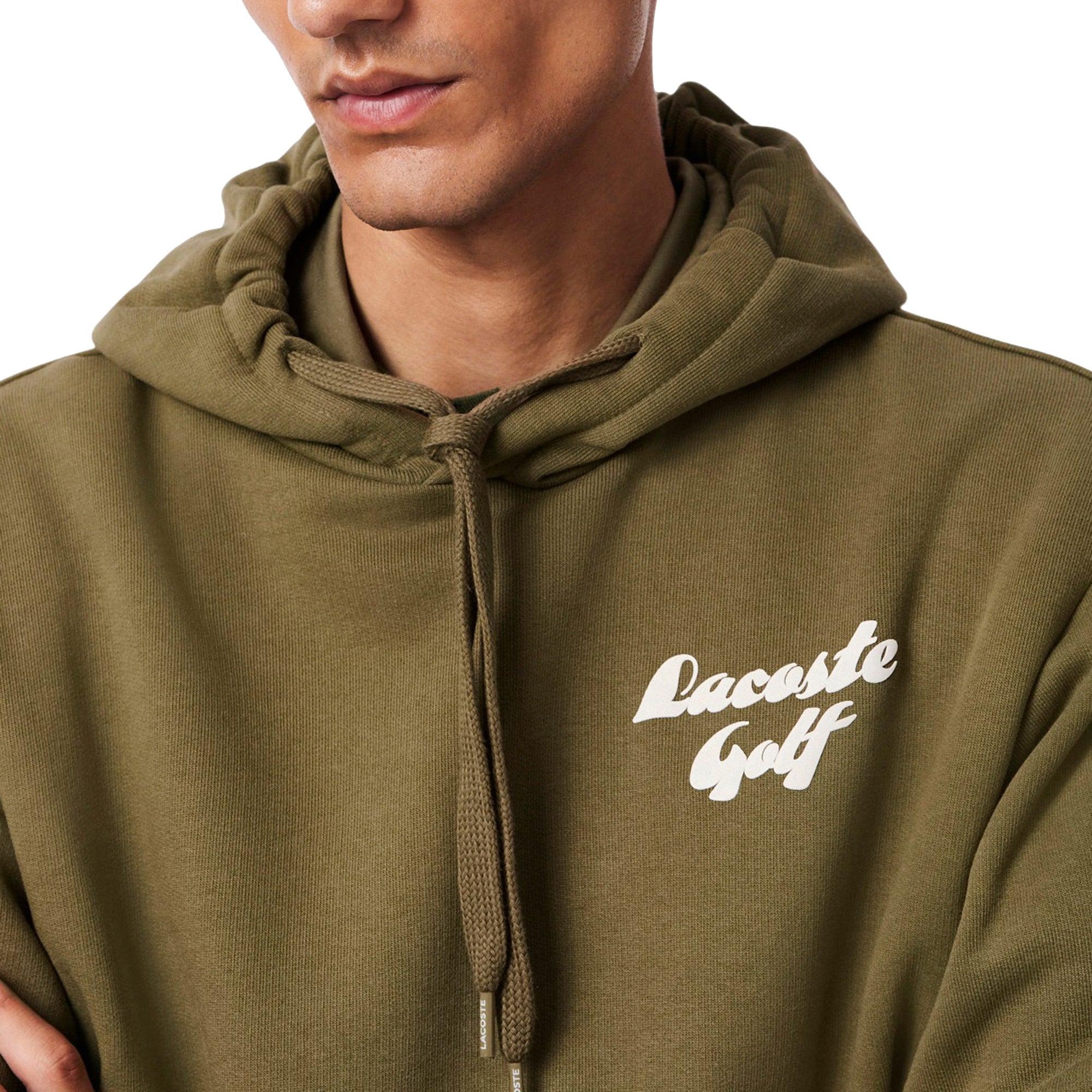 Lacoste Printed Fleece Golf Hoodie